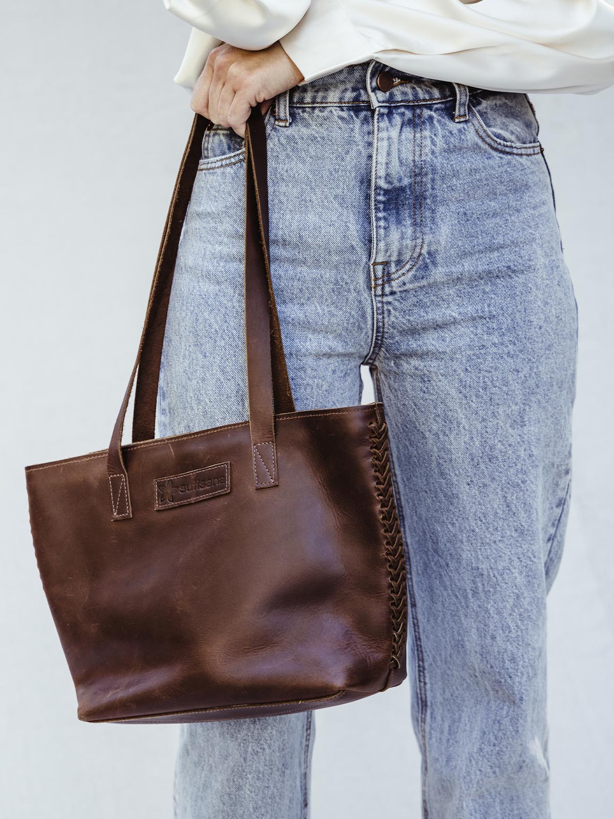 Dark brown purse best sale