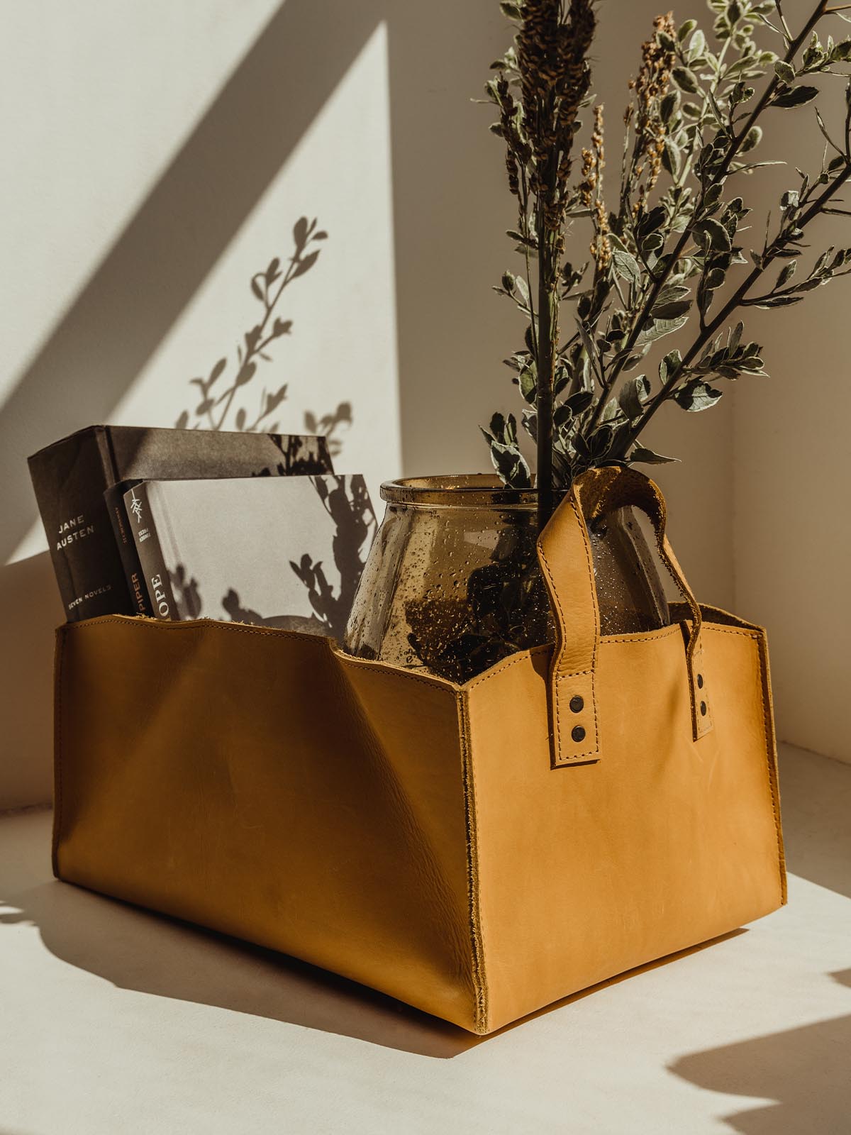 Corporate Gifting Leather Storage Bin