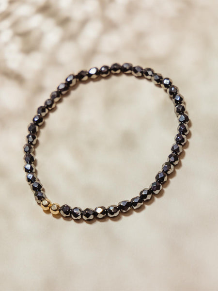 Gold Beaded Bracelet | A Fair-Trade Product | Joffa Nonprofit Artisan Marketplace