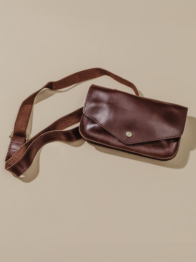 Brown Leather Crossbody Bag