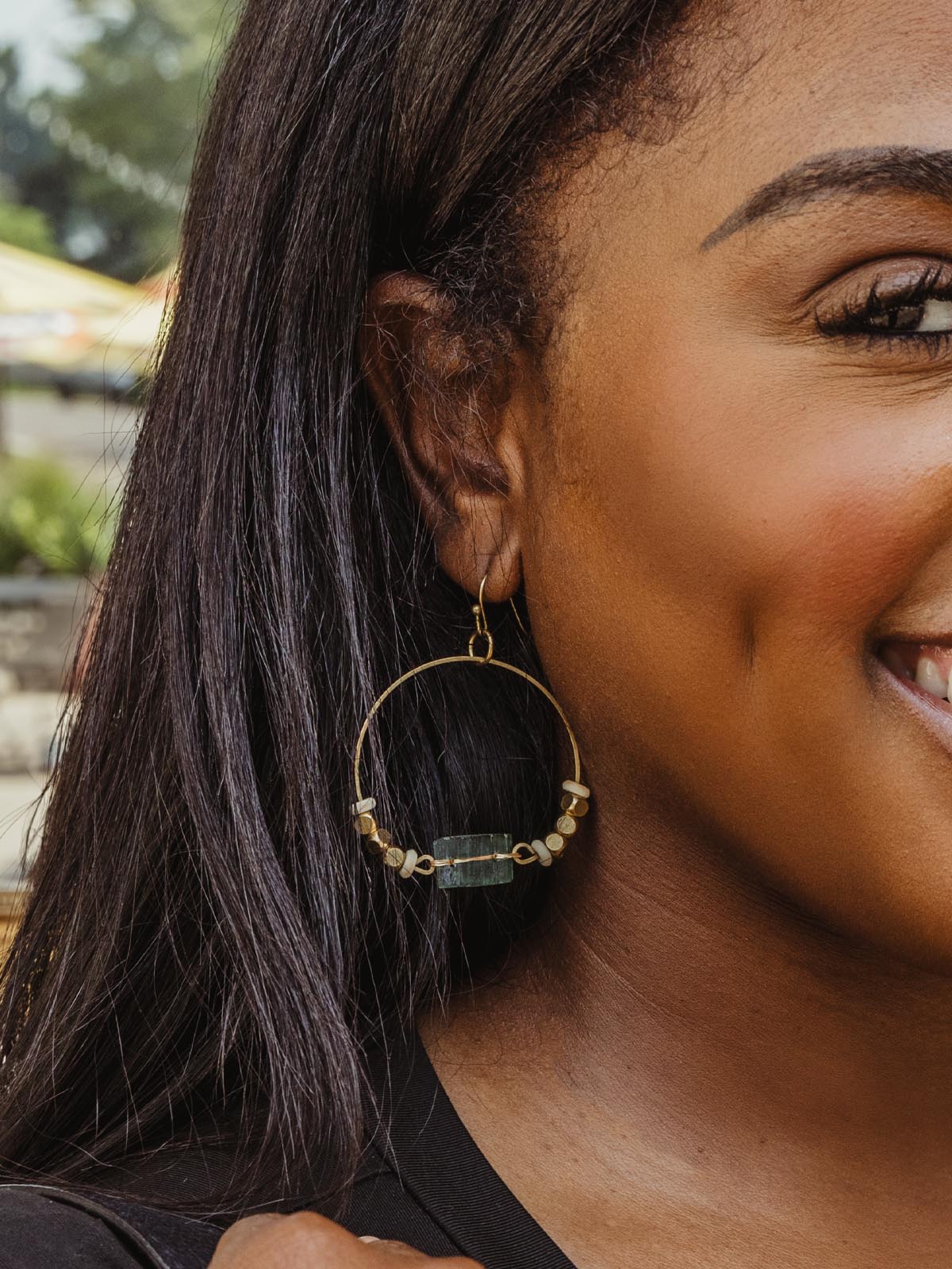 Roman Glass Beaded Earrings